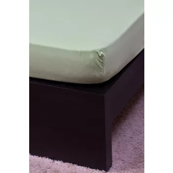 Jersey világoszöld lepedő 70x140 cm