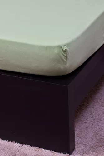 Jersey világoszöld lepedő 70x140 cm