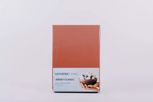 Jersey terracotta lepedő 140-160x200 cm