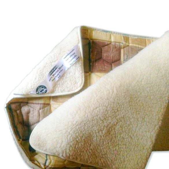 Ortho-Sleepy gyapjú/vászon takaró barna színben 520 g/m²