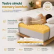 Ortho-Sleepy Light Luxus 20 cm magas matrac 4 cm memory Bamboo huzattal