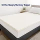 Ortho-Sleepy Memory Topper fedőmatrac natúr fehér huzattal