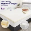Ortho-Sleepy Memory Topper fedőmatrac natúr fehér huzattal