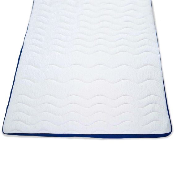 Ortho-Sleepy fedőmatrac kék-fehér színű Tencel huzatban