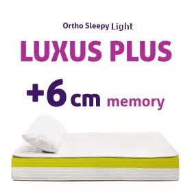 Light Luxus Plus matrac - 6 cm memory réteggel
