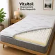 Vitaroll - Akupresszúrás 7 zóna+ 2cm HR EcO hab Kiegyenlítő Fedőmatrac Bamboo huzattal 90x200cm