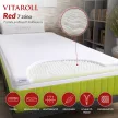Vitaroll - Akupresszúrás 7 zóna+ 2cm HR EcO hab Kiegyenlítő Fedőmatrac Antiallergén huzattal 90x200cm
