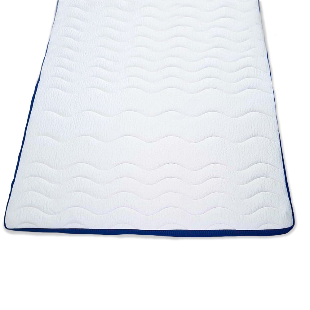 Ortho-Sleepy fedőmatrac kék-fehér színű Tencel huzatban / 160x200 cm
